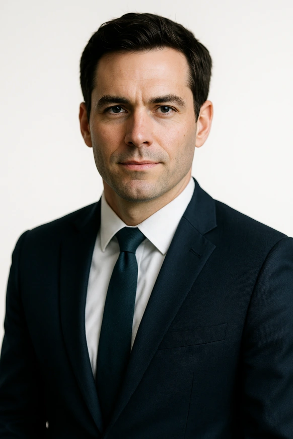 Portrait of Miles Booth, principal attorney